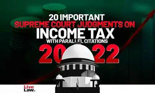 20 Important Supreme Court Judgments on Income Tax with Parallel Citations 20 Important Supreme Court Judgments on Income Tax with Parallel Citations