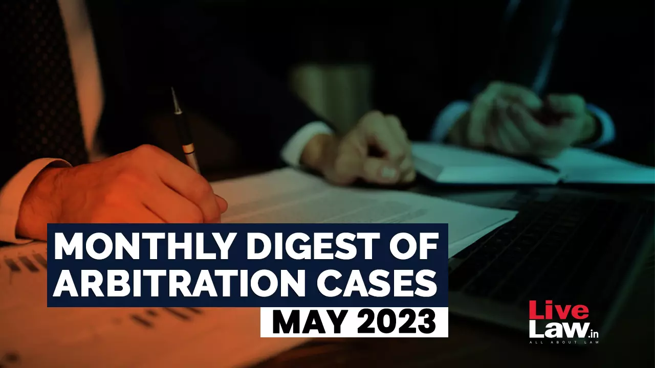 monthly digest, arbitration cases, 2023