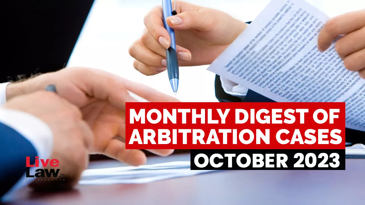 Arbitration Monthly Round-Up: October 2023